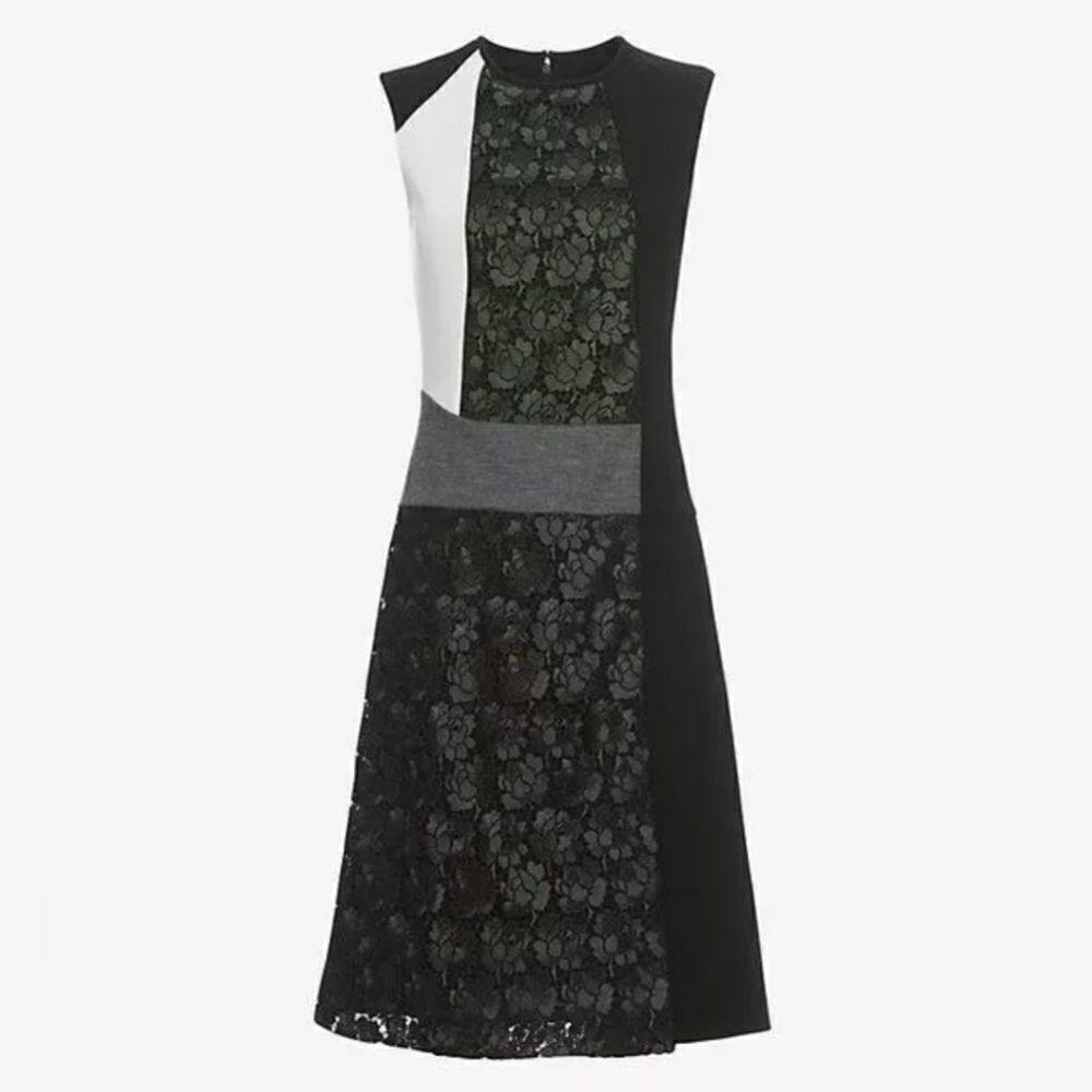 Derek Lam Colorblock Lace Dress, Size 6